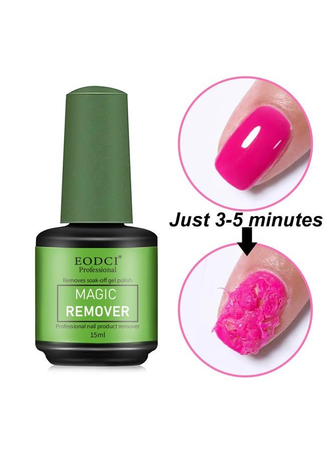 Eodci 3Pcs Magic Nail Polish Remover, Soak-Off Quick,Quickly & Easily Professional Remove Gel Nail Polish, Gel Polish Remover for Nails - Image 4